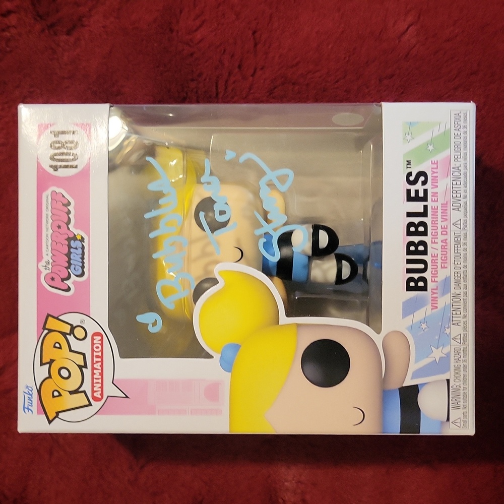 Autographed Bubbles 1081 Funko Pop. Autographed by Tara Strong